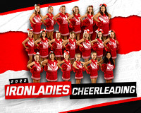 3:4 White Cheer Team 8x10