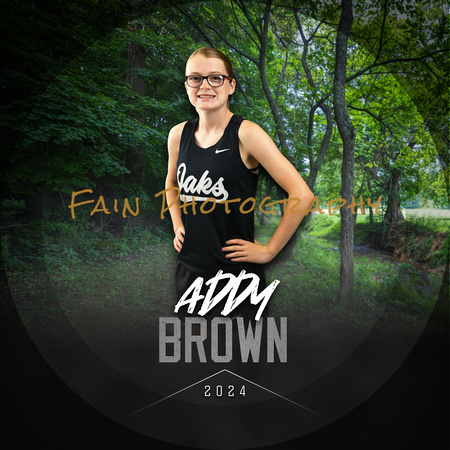 Addy Brown Button